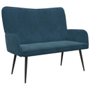 2-personers sofa Blå 115 x 61 x 87 cm Fløjl