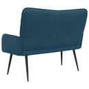 2-personers sofa Blå 115 x 61 x 87 cm Fløjl