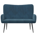 2-personers sofa Blå 115 x 61 x 87 cm Fløjl