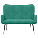 2-personers sofa Turkis 115 x 61 x 87 cm Fløjl
