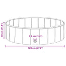 Børne svømmepool Blå Ø 120 x 30 cm Tykt PVC og konstrueret træ