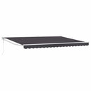 Markise Antracit 4 x 2 m Polyester og metal