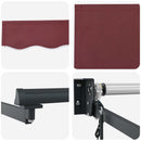 Udtrækkelig markise Bordeaux 3 x 2 m Polyester og metal