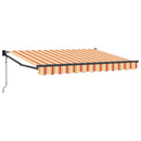 Markise Gul, Orange og Hvid 3,5 x 2 m Polyester og metal