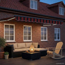 Elektrisk Utrækkelig Markise Orange og Brun 3 x 2,5 m