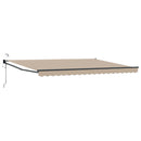 Elektrisk Utrækkelig Markise Beige 4,5 × 3 m