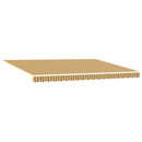 Manuel Utrækkelig Markise Gul, Grå og Hvid 5 × 3,5 m