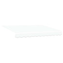 Manuel markise-ramme med LED-lys Hvid 3 x 2 m