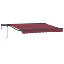 Manuel markise-ramme med LED-lys 2,5 x 2 m