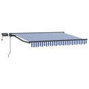 Manuel markise-ramme med LED-lys 3,5 x 2 m
