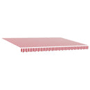 Manuel markise-ramme med LED-lys 4,5 × 3,5 m