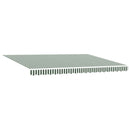 Manuel markise-ramme med LED-lys 4,5 × 3,5 m