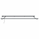 Manuel markise-ramme med LED-lys Hvid og antracit 5 x 3 m