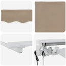 Elektrisk Utrækkelig Markise Beige 4 × 3 m