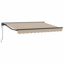 Elektrisk Utrækkelig Markise Beige 2,5 x 2 m