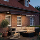 Elektrisk Utrækkelig Markise Brun og antracit 2,5 x 2 m