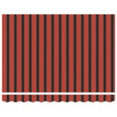Elektrisk Utrækkelig Markise Orange, Sort og Hvid 3 x 2 m