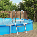 Poolstige til delvist nedgravet pool 172 x 106 cm 3-trins