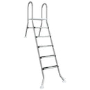 Poolstige til delvist nedgravet pool 222 x 128 cm 5-trins