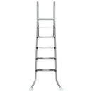 Poolstige til delvist nedgravet pool 222 x 128 cm 5-trins