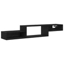 Væghængt TV Skab Vægmonteret Sort eg 150 x 28 x 26 cm