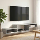 Væghængt TV Skab Vægmonteret Betongrå 150 x 28 x 26 cm