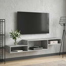 Væghængt TV Skab Vægmonteret Betongrå 150 x 28 x 26 cm