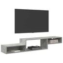 Væghængt TV Skab Vægmonteret Betongrå 150 x 28 x 26 cm