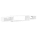 Væghængt TV Skab Vægmonteret Hvid 140 x 28 x 21 cm