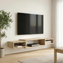 Væghængt TV Skab Vægmonteret Sonoma-eg 140 x 28 x 21 cm