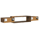 Væghængt TV Skab Vægmonteret Røget eg 140 x 28 x 21 cm