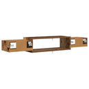 Væghængt TV Skab Vægmonteret Gammelt træ 140 x 28 x 21 cm