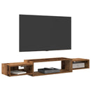 Væghængt TV Skab Vægmonteret Gammelt træ 140 x 28 x 21 cm