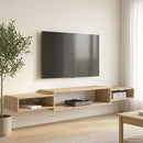 Væghængt TV Skab Vægmonteret Sonoma-eg 180 x 28 x 21 cm