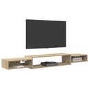 Væghængt TV Skab Vægmonteret Sonoma-eg 180 x 28 x 21 cm