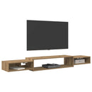 Væghængt TV Skab Vægmonteret Artisan-eg 180 x 28 x 21 cm