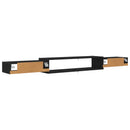 Væghængt TV Skab Vægmonteret Sort eg 220 x 28 x 21 cm