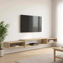Væghængt TV Skab Vægmonteret Sonoma-eg 220 x 28 x 21 cm