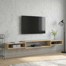 Væghængt TV Skab Vægmonteret Sonoma-eg 220 x 28 x 21 cm