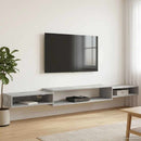 Væghængt TV Skab Vægmonteret Betongrå 220 x 28 x 21 cm