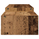 Væghængt TV Skab Vægmonteret Gammelt træ 220 x 28 x 21 cm