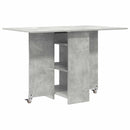 Spisebord 115 x 70 x 75 cm Konstrueret træ Betongrå Rektangulær
