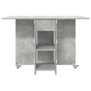 Spisebord 115 x 70 x 75 cm Konstrueret træ Betongrå Rektangulær