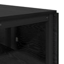 Spisebord 122 x 80 x 76,5 cm Konstrueret træ Sort eg