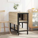 Spisebord 122 x 80 x 76,5 cm Konstrueret træ Sonoma-eg