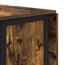 Foldbart spisebord med hjul 130 x 80 x 76,5 cm stål PB
