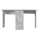 Spisebord 138 x 70 x 73,5 cm Konstrueret træ Betongrå