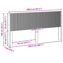 Hovedgærde Grå Sonoma Konstrueret træ