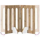 Foldbar hundegård 4 stk. Artisan-eg 201 x 38 x 70 cm