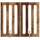 Foldbar hundegård 2 stk. Egetræ 100,5 x 38 x 90 cm